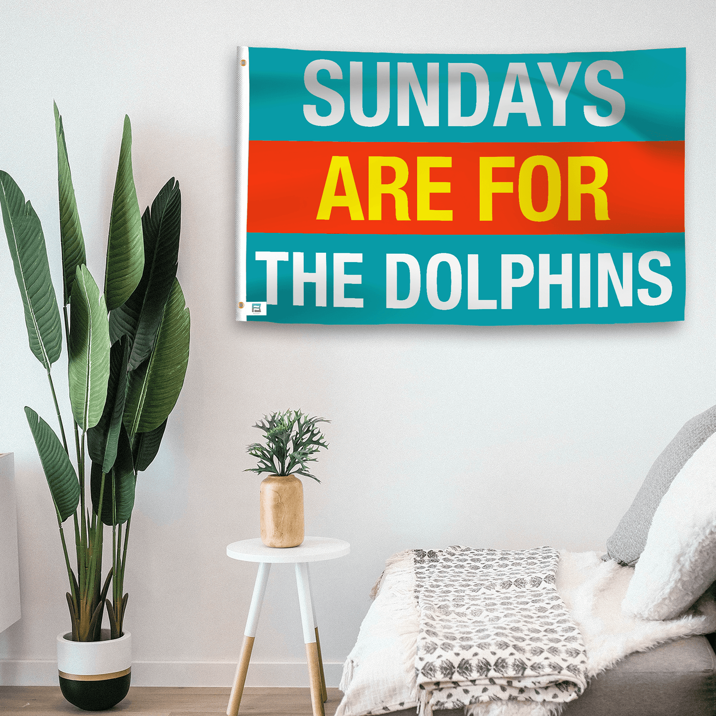 Sundays Are for the Dolphins Flag