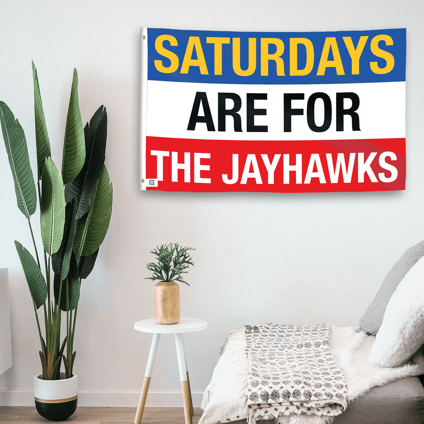 Saturdays Are for the Jayhawks Flag