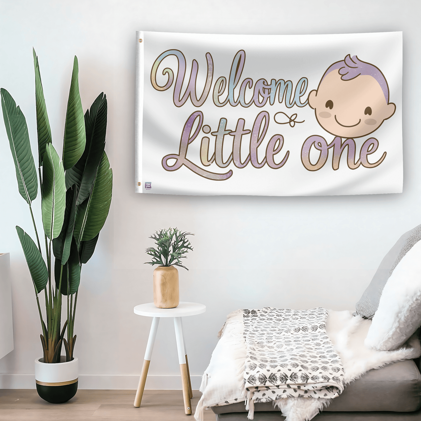Welcome Little One Flag