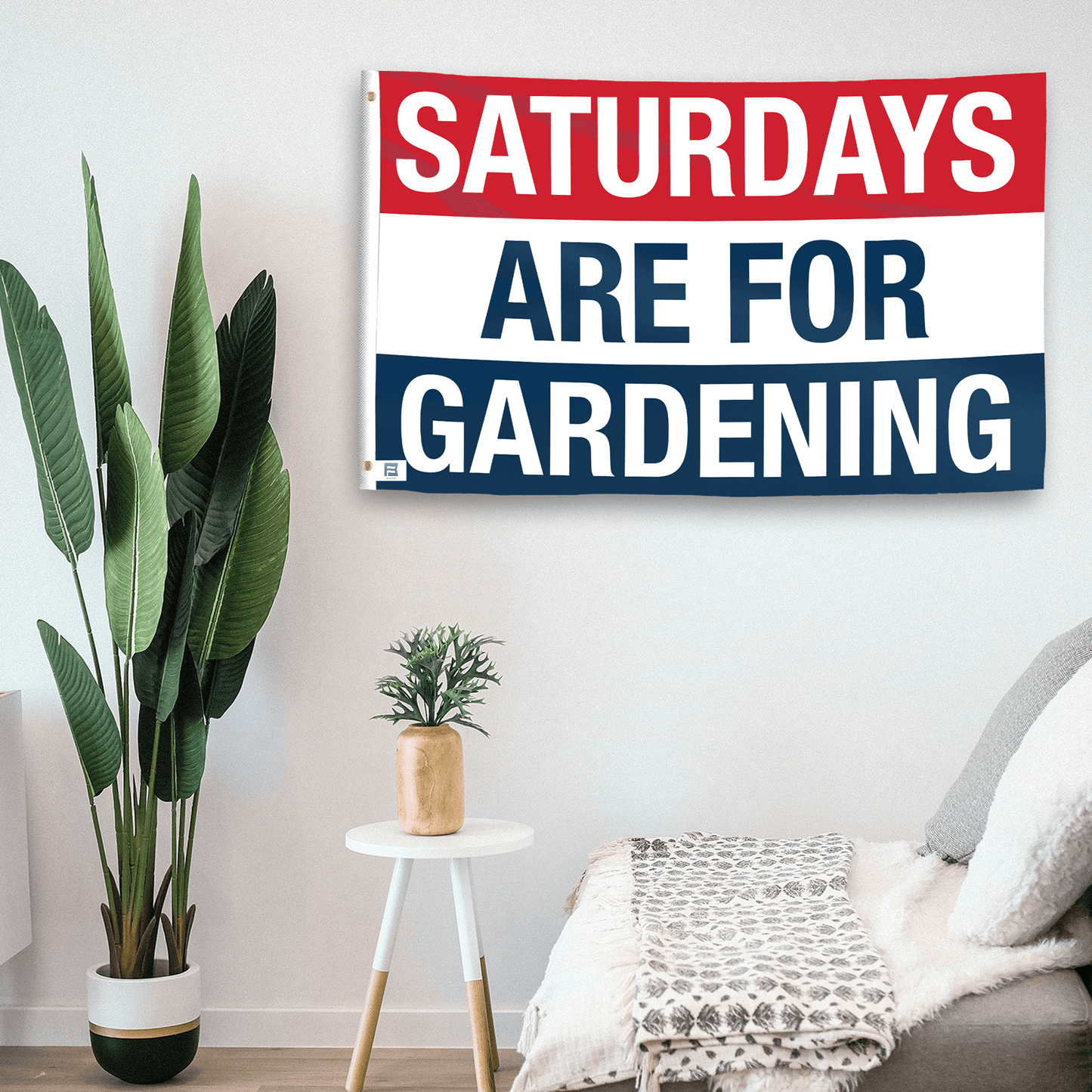 Saturdays Are for Gardening Flag