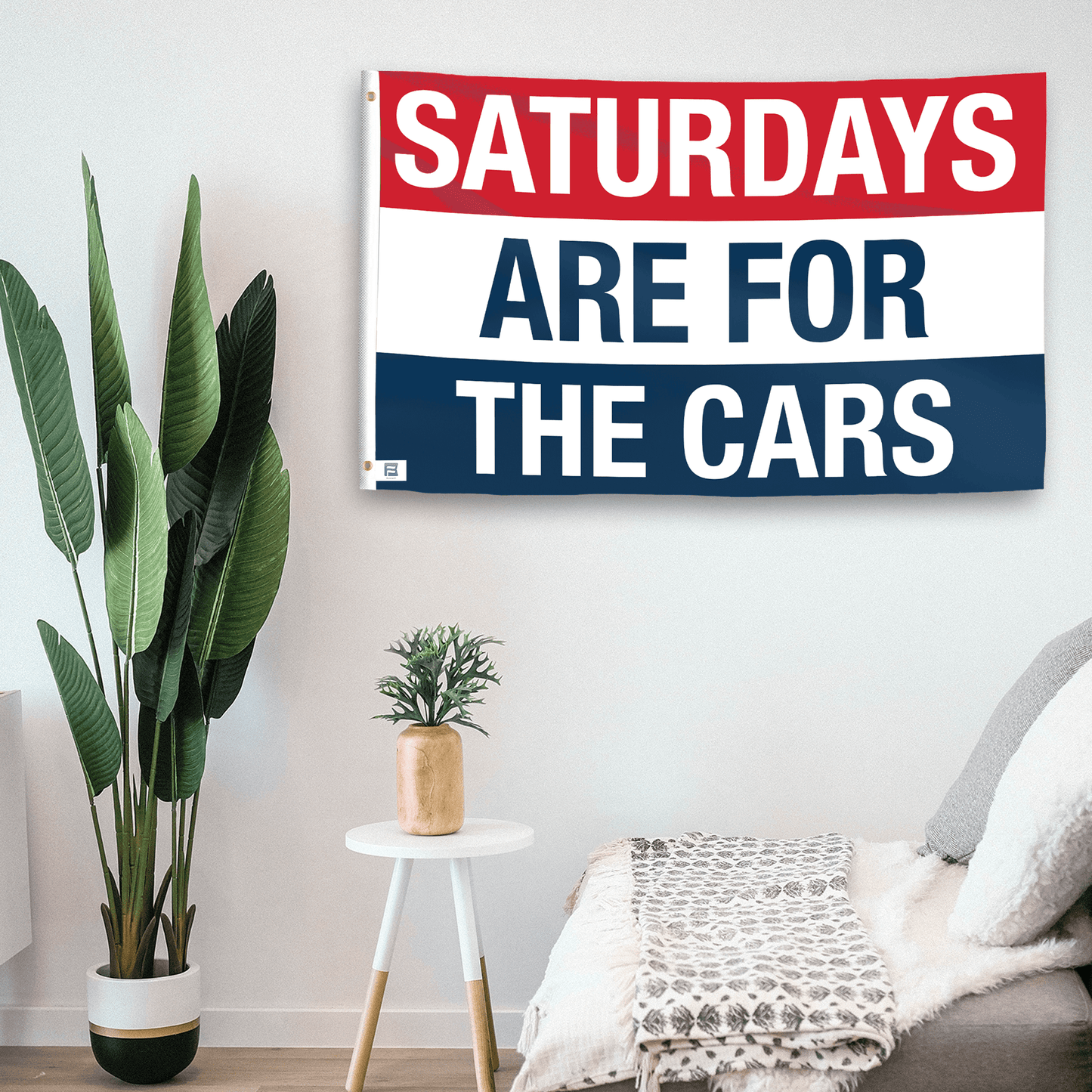 Saturdays Are for the Cars Flag