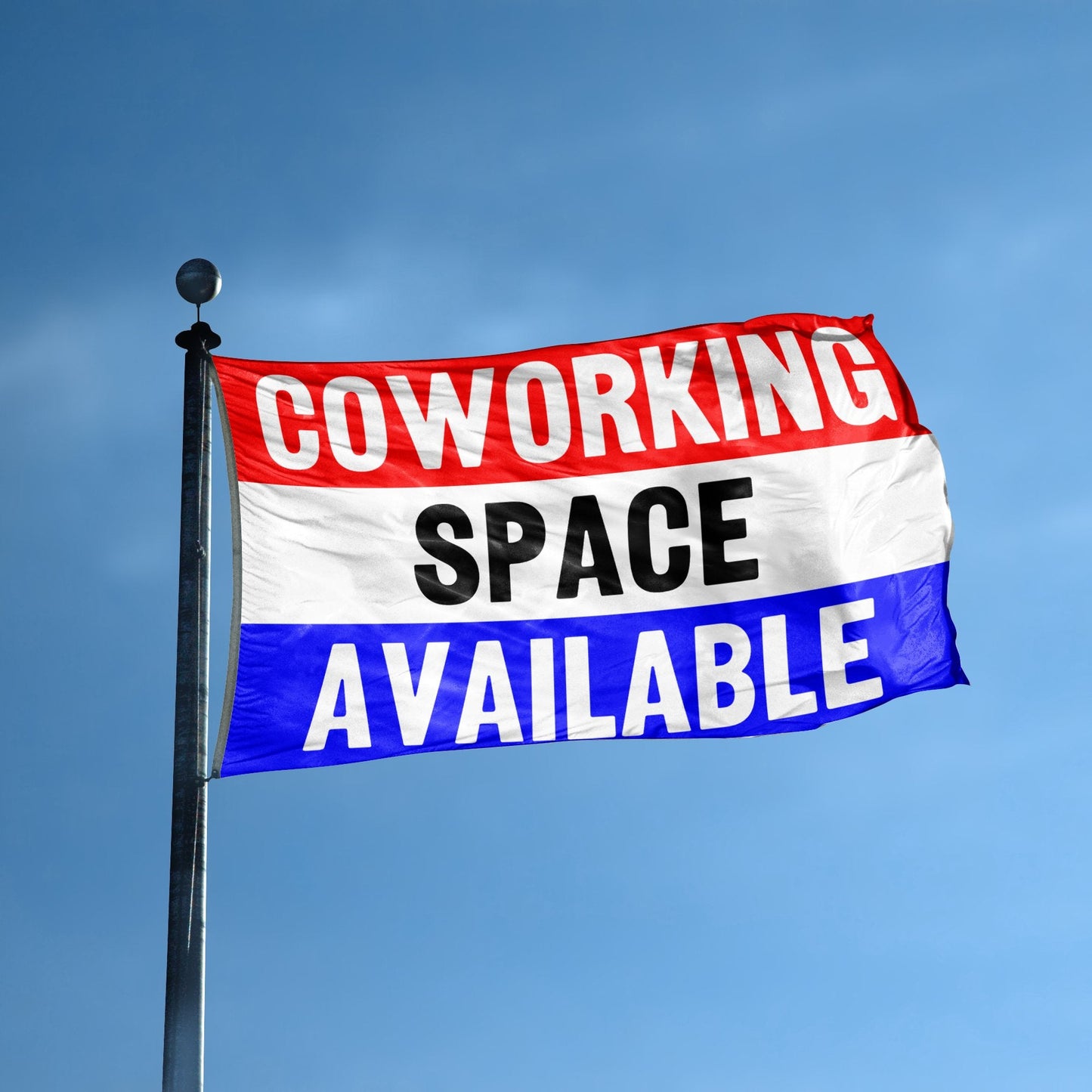 Coworking Space Available Storefront Flag