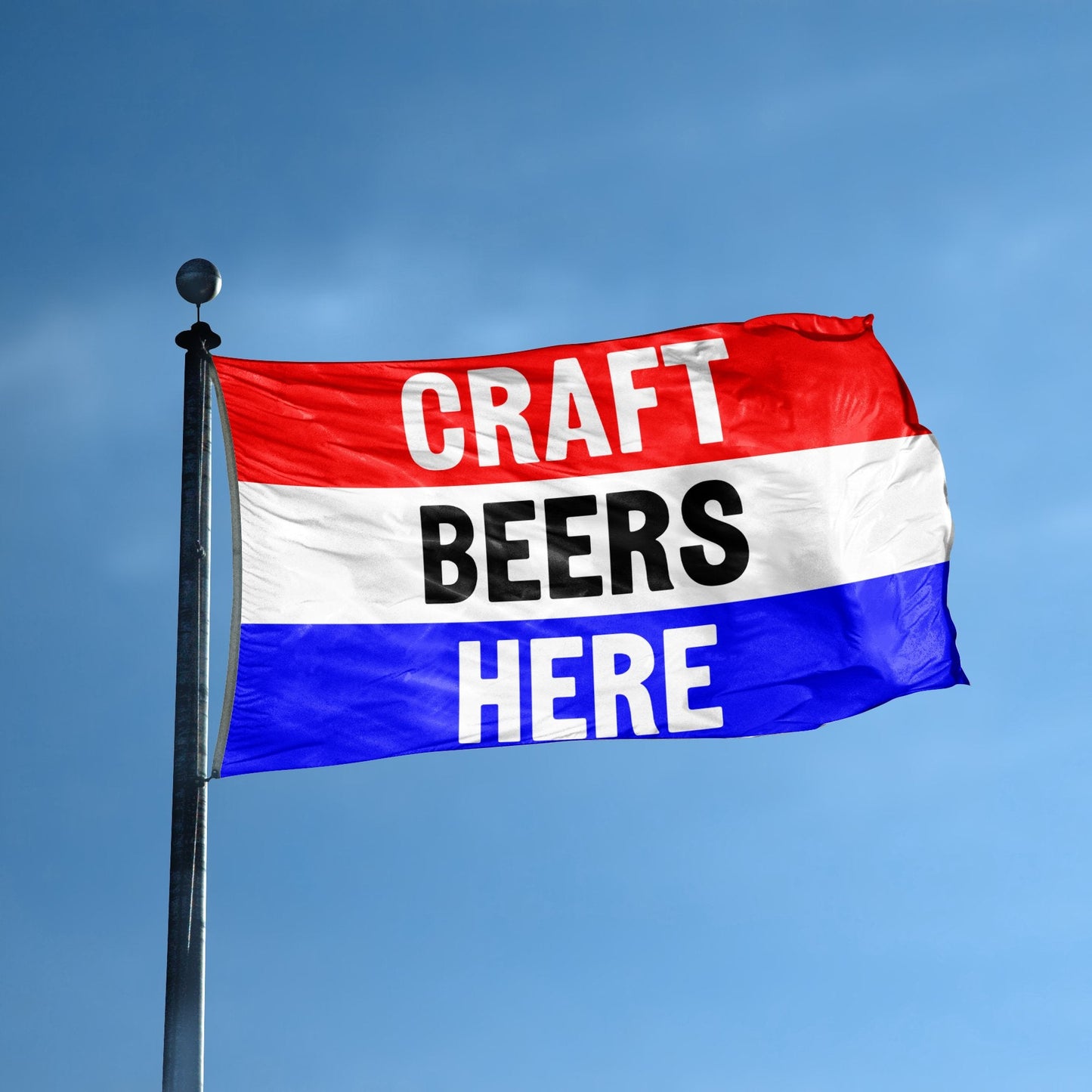 Craft Beers Here Business Flag