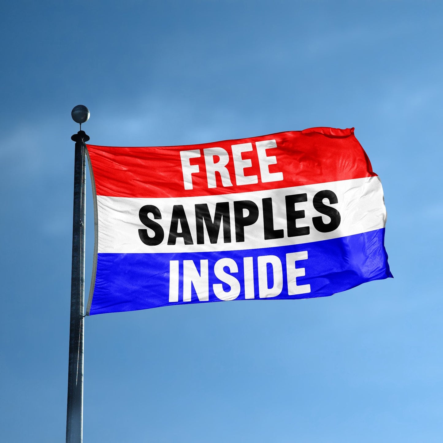 Free Samples Inside Business Flag