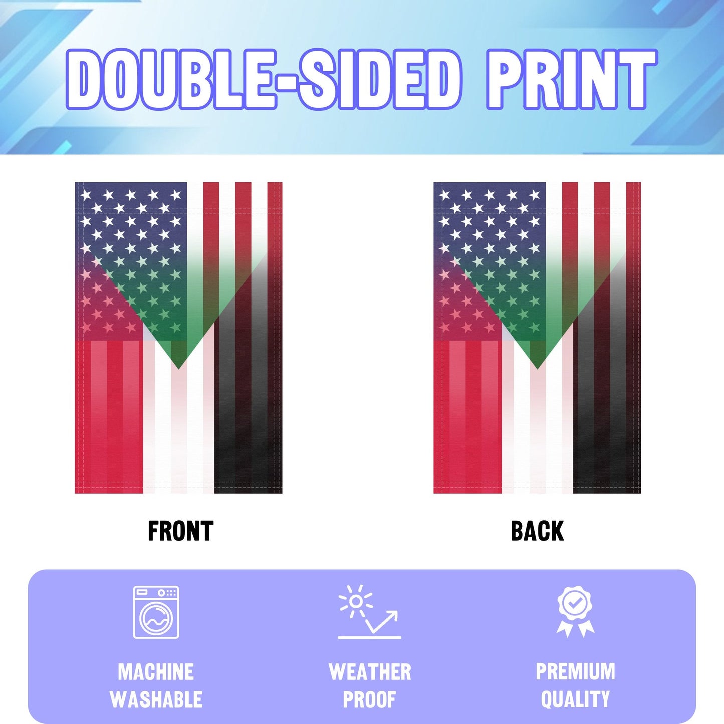 Sudanese American Garden Flag