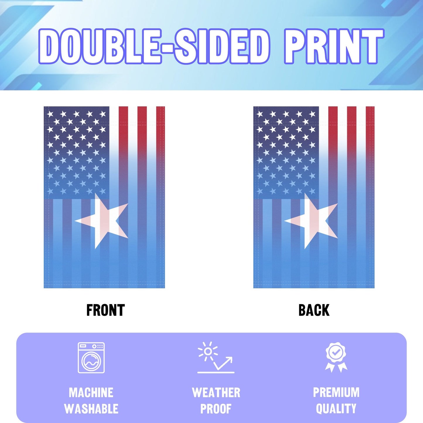 Somalian American Garden Flag