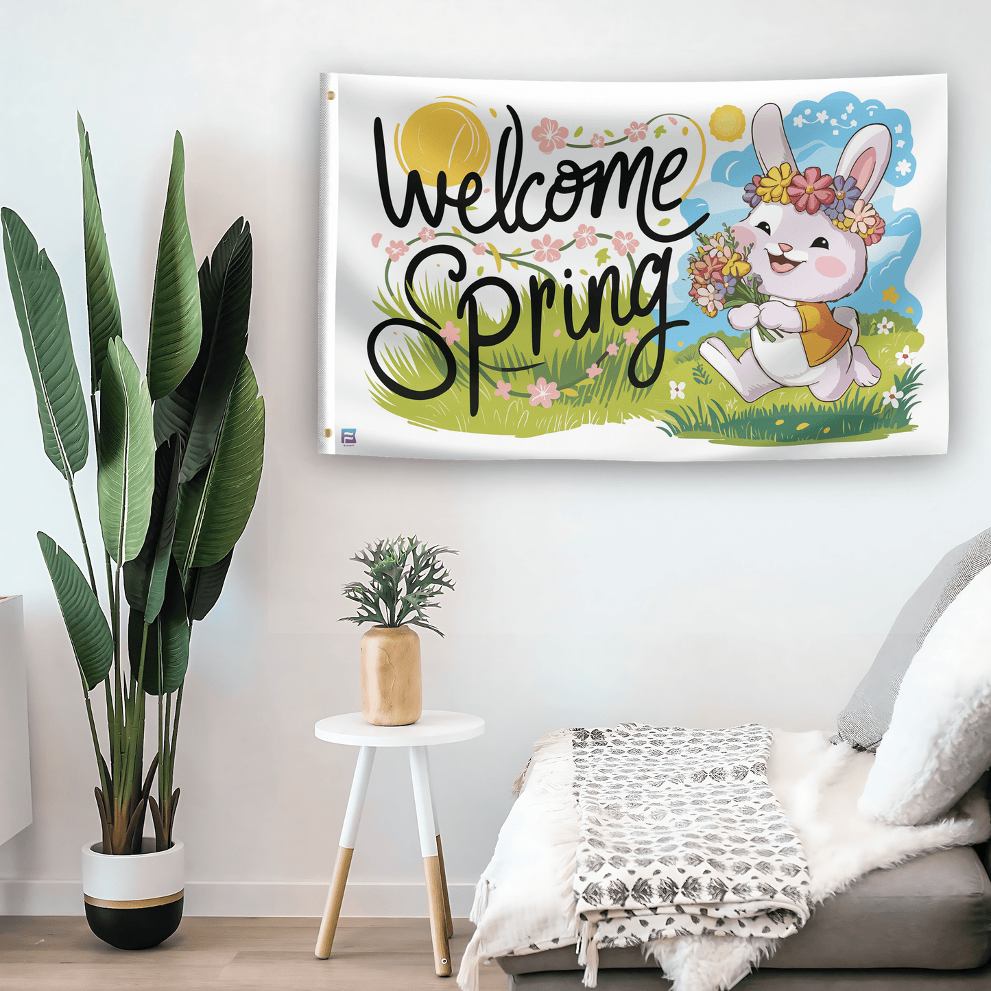 Welcome Spring Flag