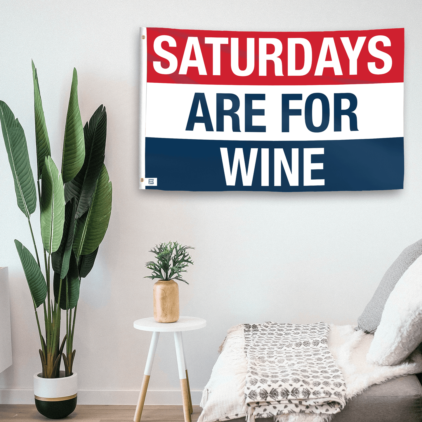 Saturdays Are for Wine Flag