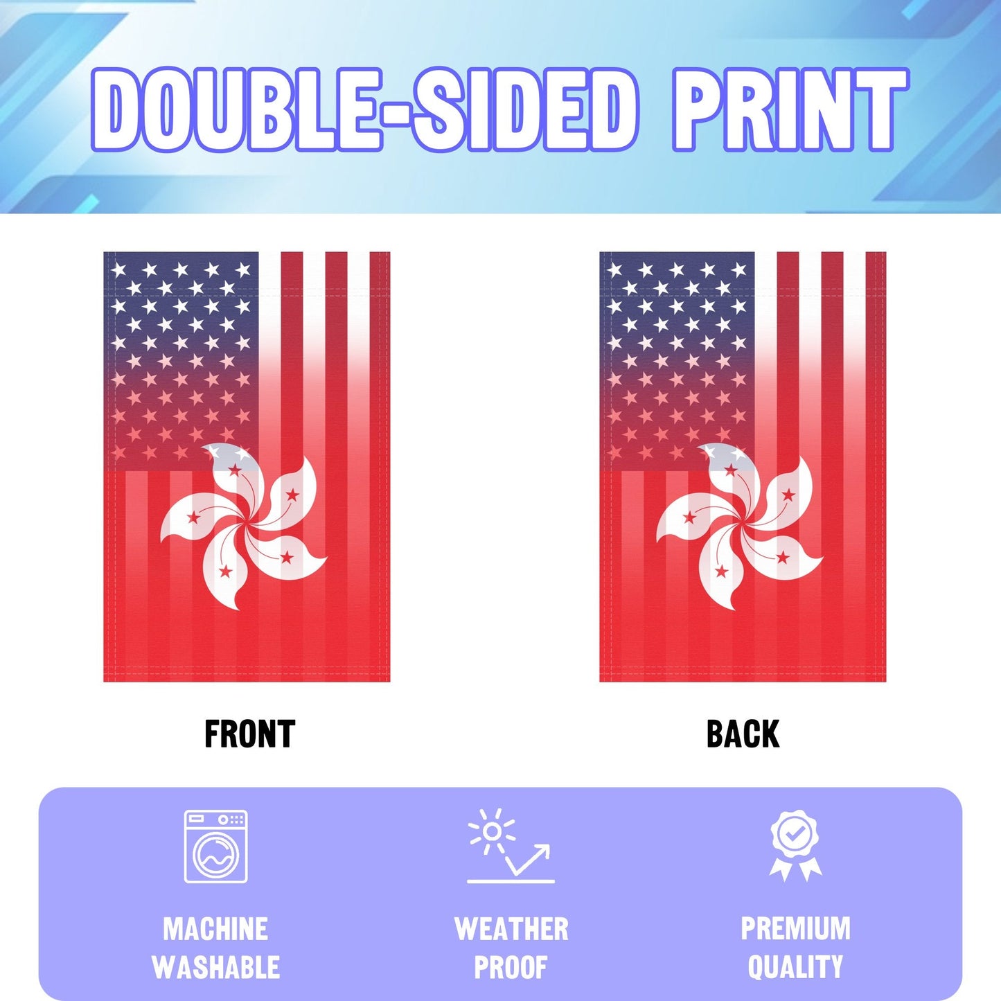 Hongkonger American Garden Flag