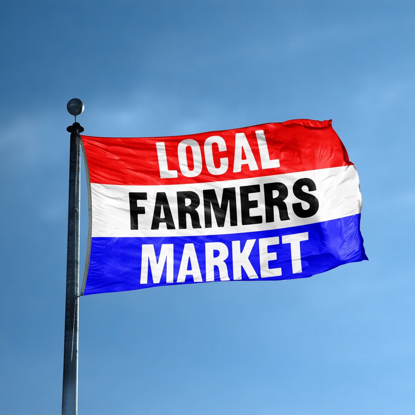 Local Farmers Market Business Flag