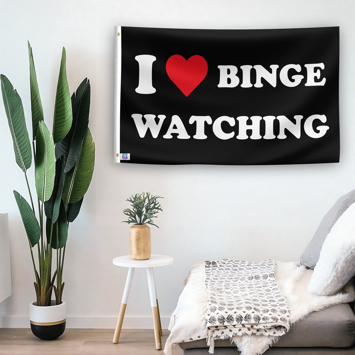 I Love Binge Watching Flag
