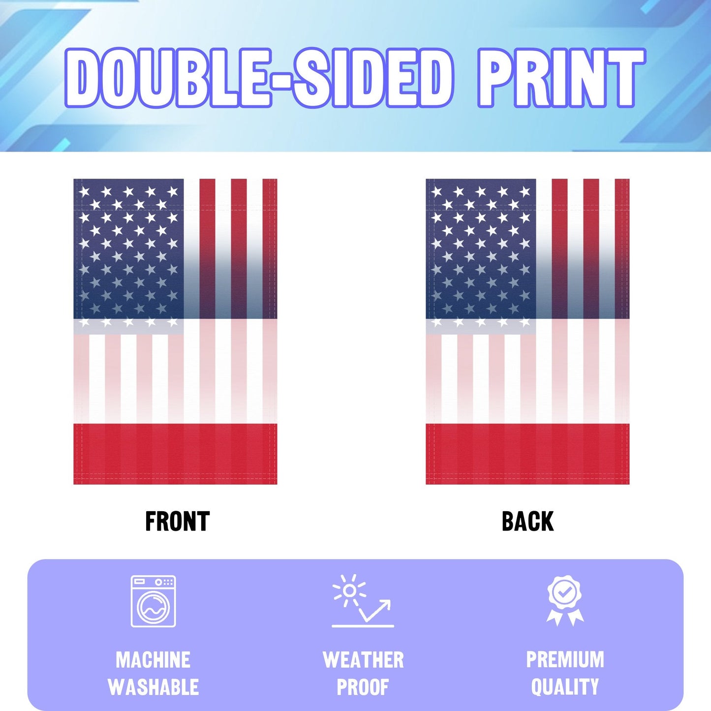 French American Garden Flag