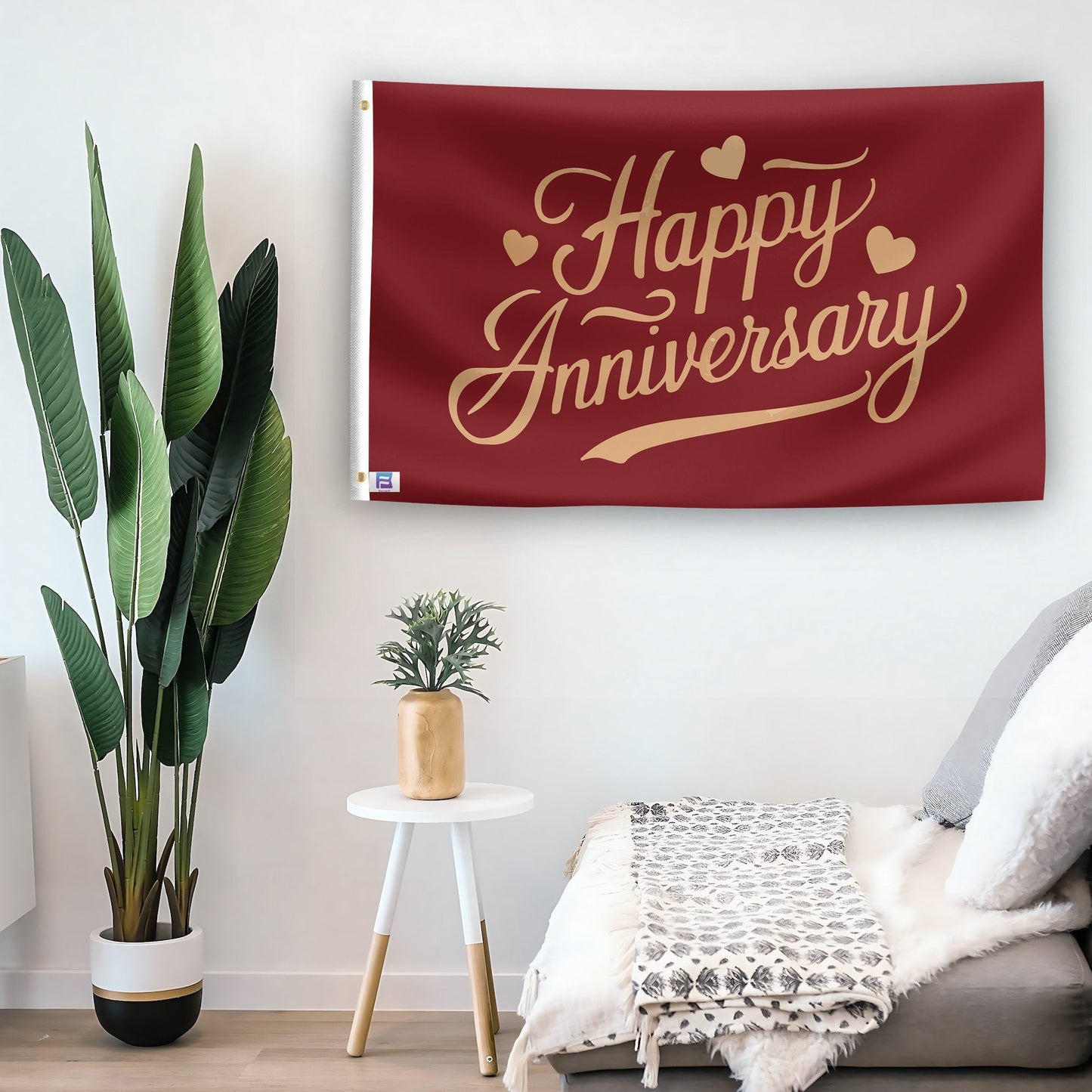 Happy Anniversary Flag
