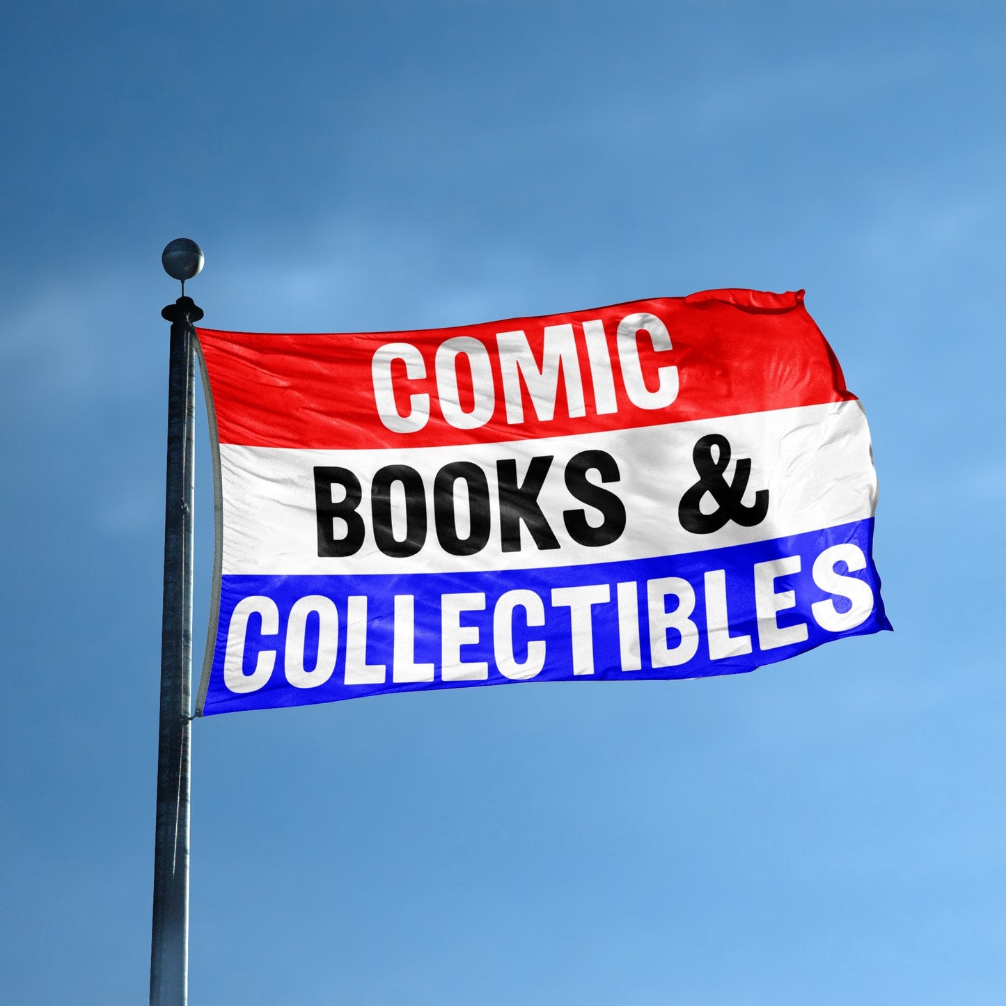 Comic Books & Collectibles Business Flag
