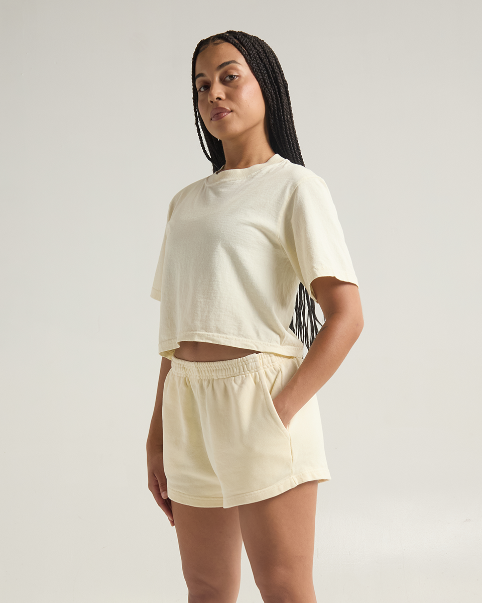 Women's Garment Dye Fleece Shorts