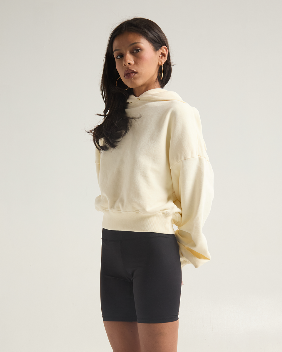 Women's Garment Dye Cropped Hoodie