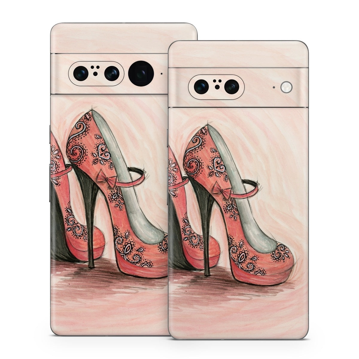 Coral Shoes - Google Pixel 7 Skin