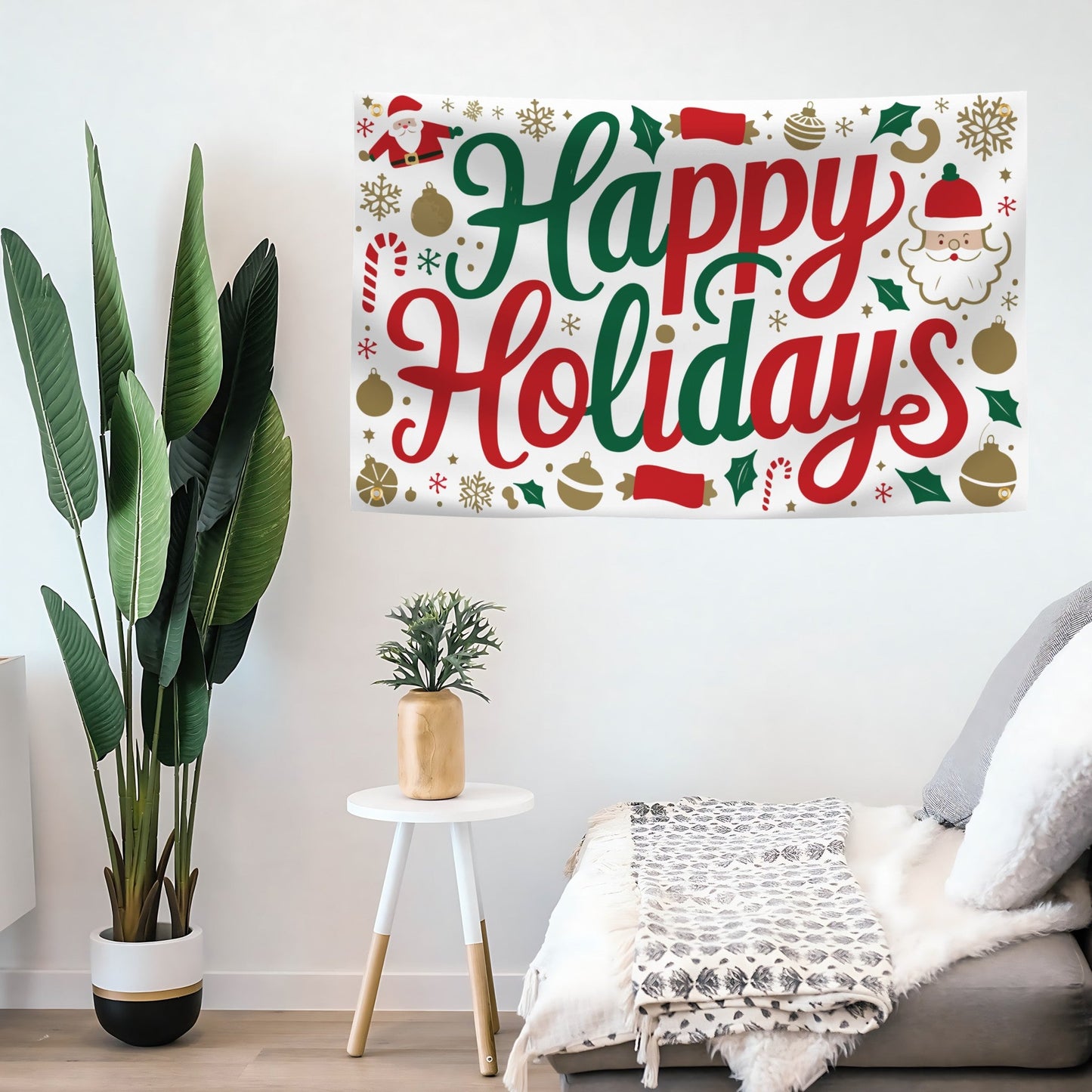 Happy Holidays Flag