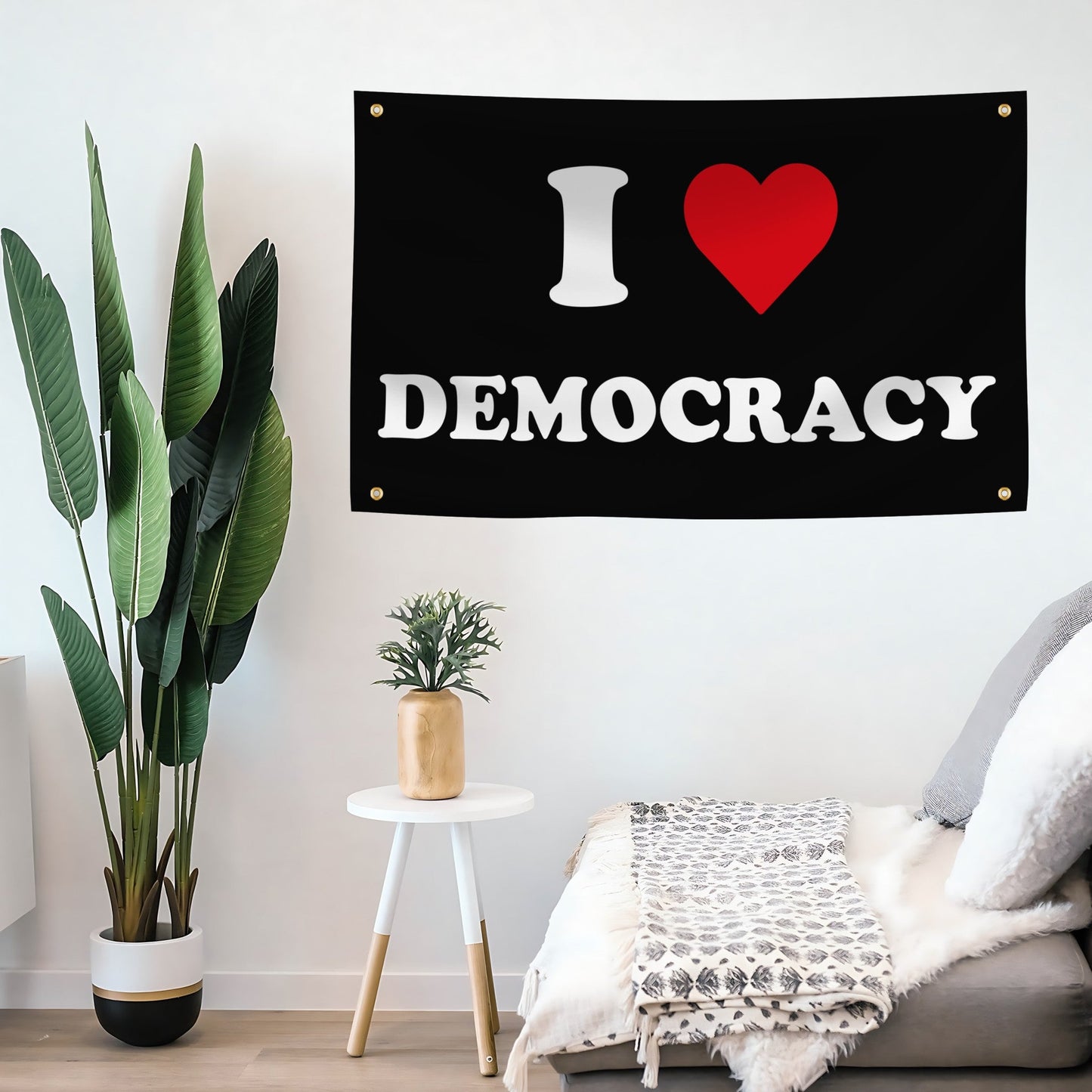 I Love Democracy Flag