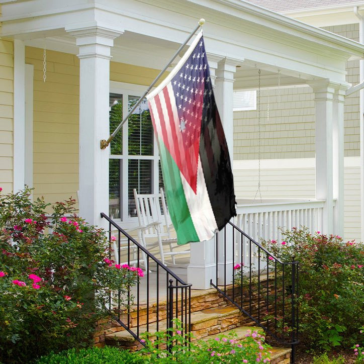 Jordanian American Hybrid Flag