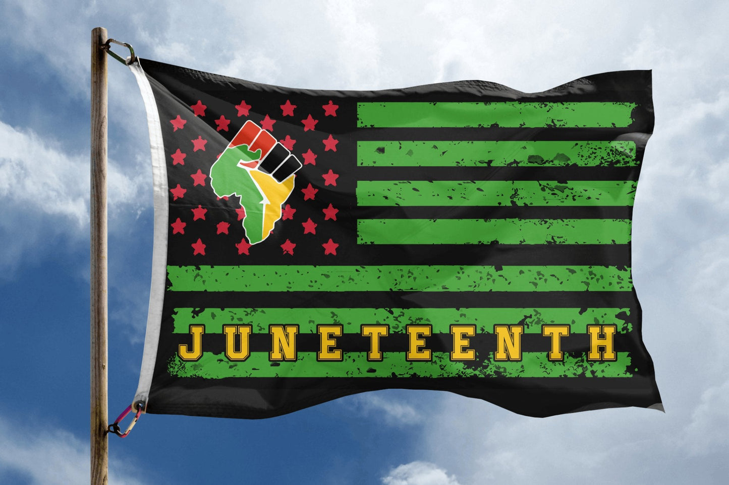 Juneteenth Fist Flag