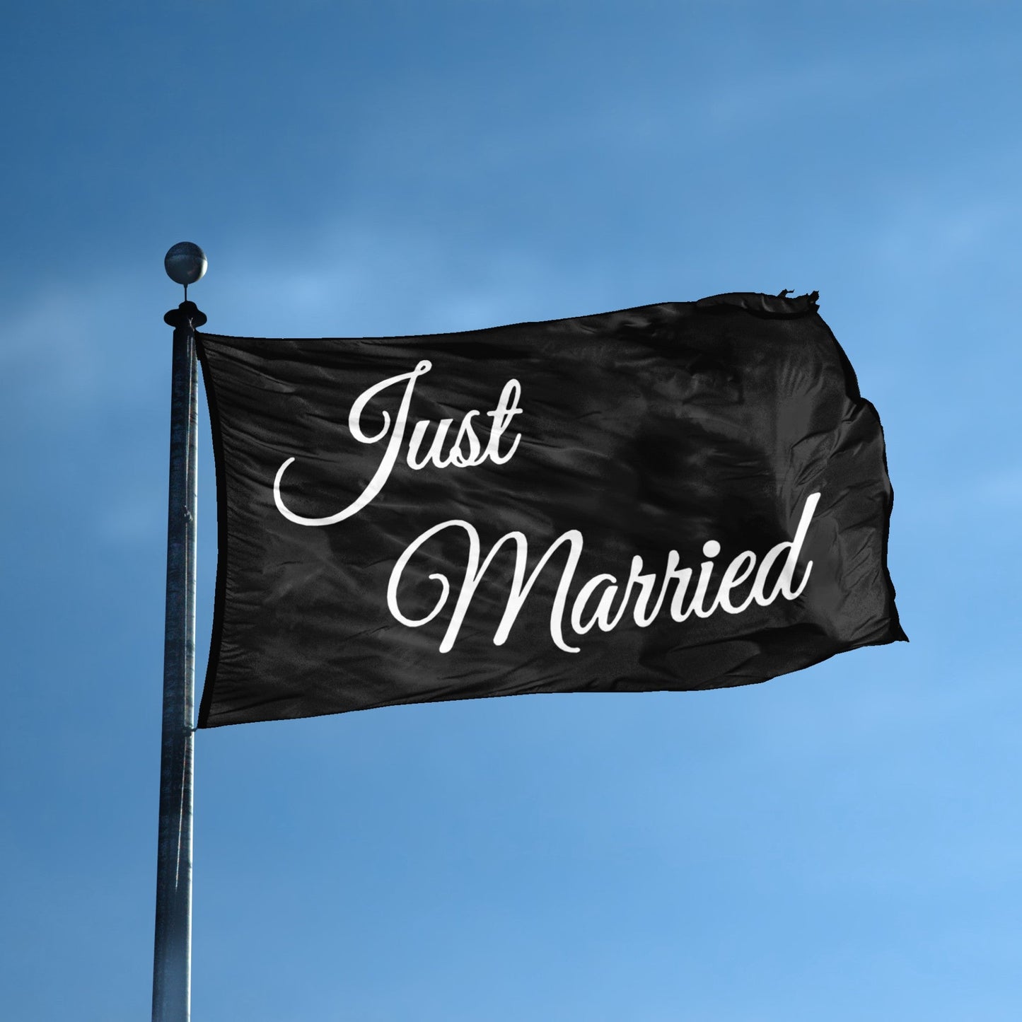 Just Married Black Flag