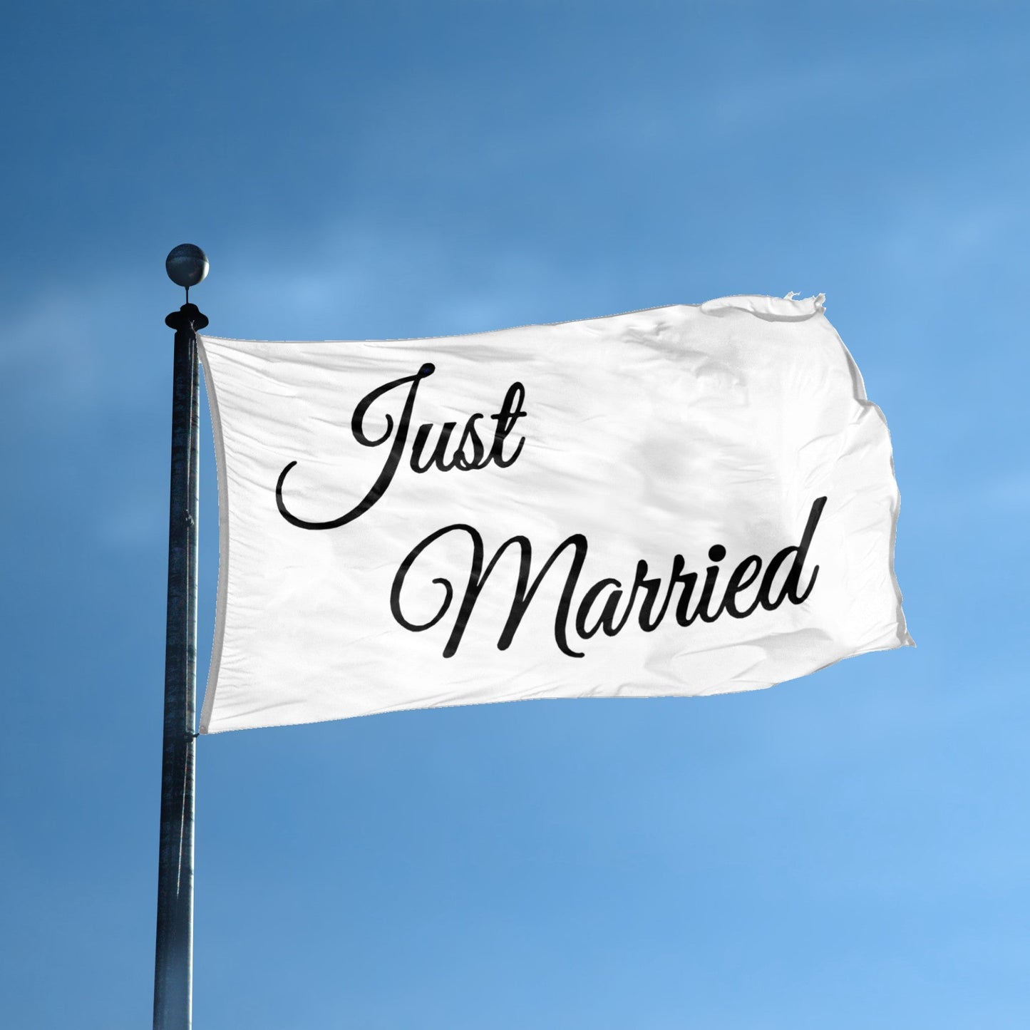 Just Married White Flag