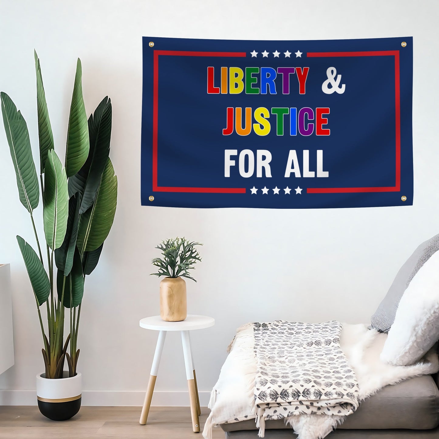 Liberty & Justice For All Pride Flag