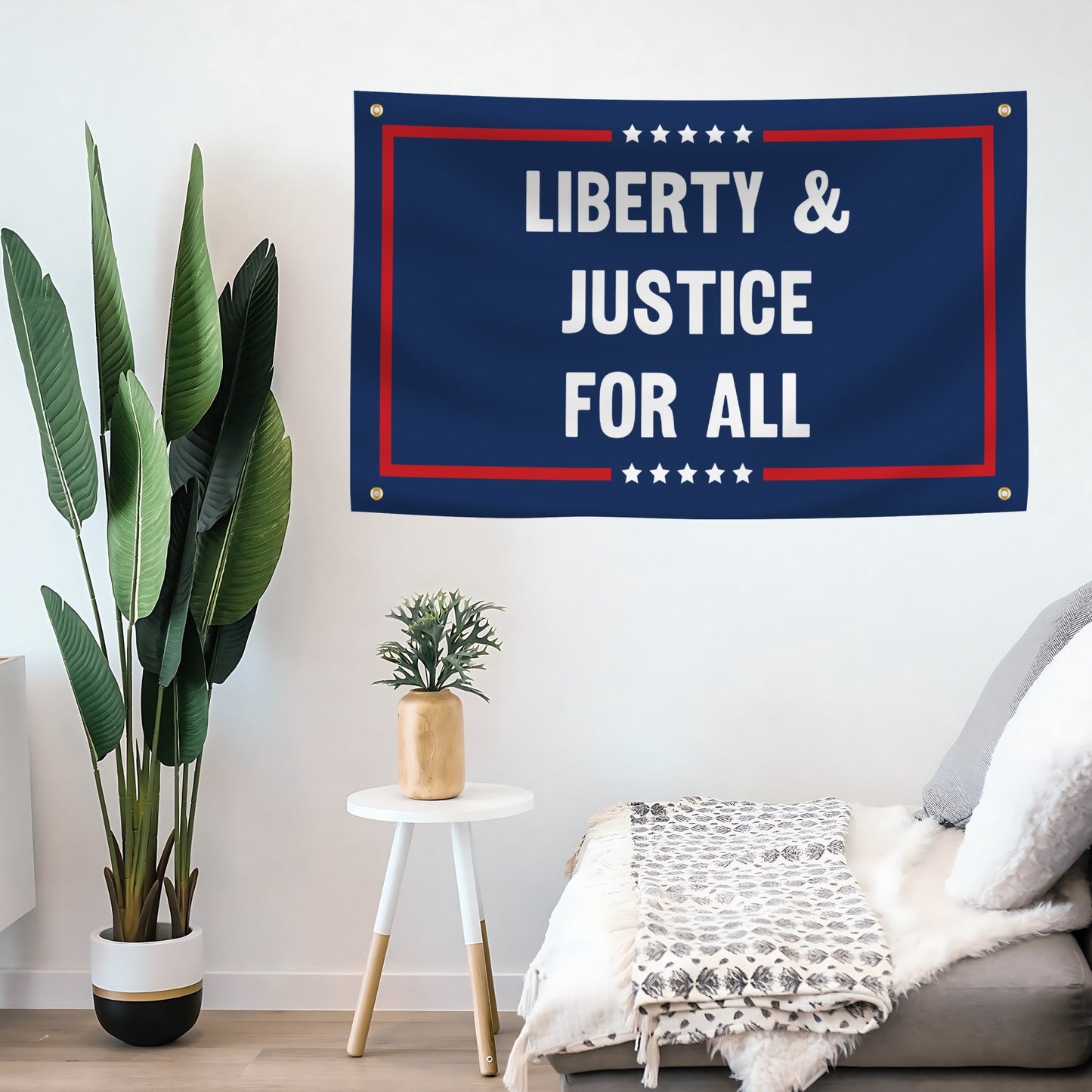 Liberty And Justice For All Political Flag