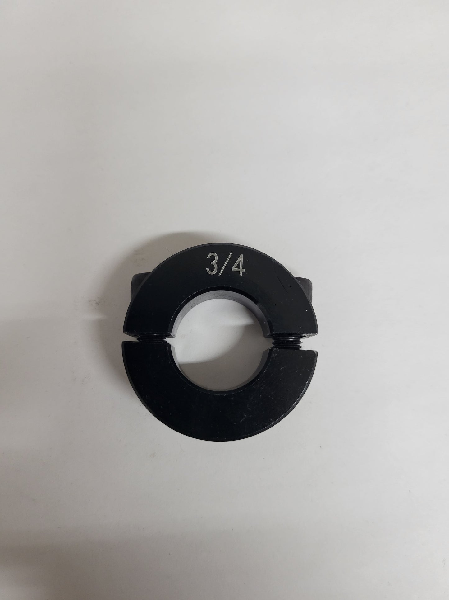 Lightweight Black Anodized Aluminum 3/4 Inch Two-Piece Lock Collar