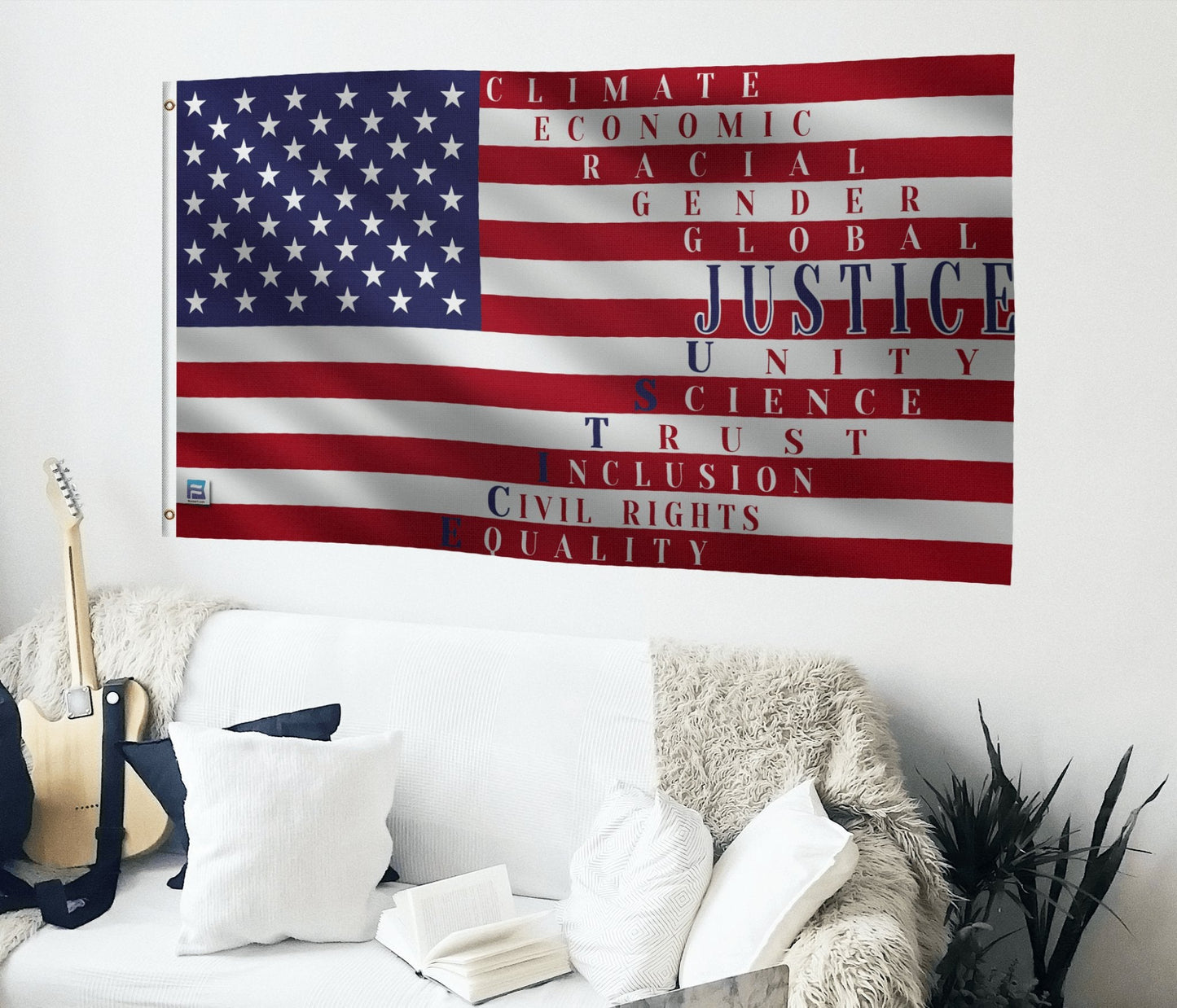 JUSTICE American Flag