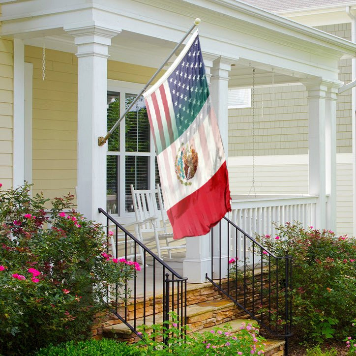 Mexican American Hybrid Flag
