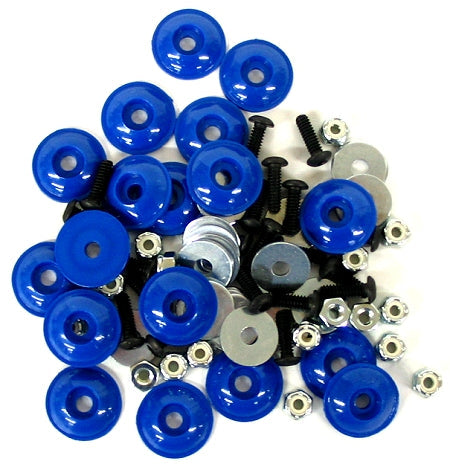 Blue Plastic Body Mount Kit for Vibrant Kart Bodywork Security