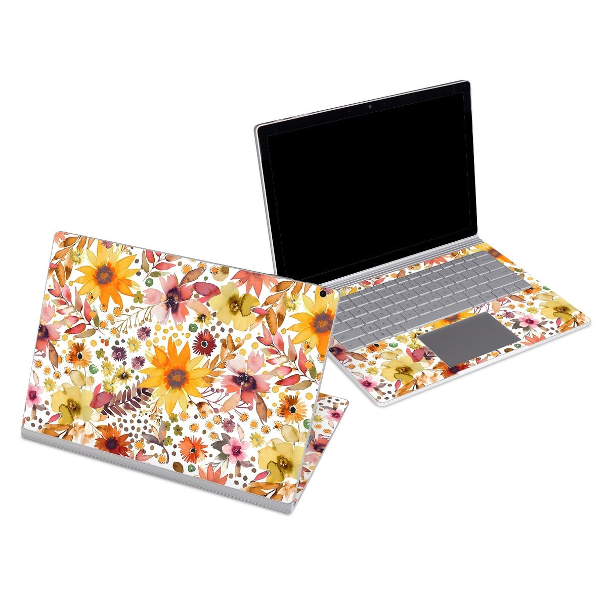 Summer Watercolor Sunflowers - Microsoft Surface Book Skin