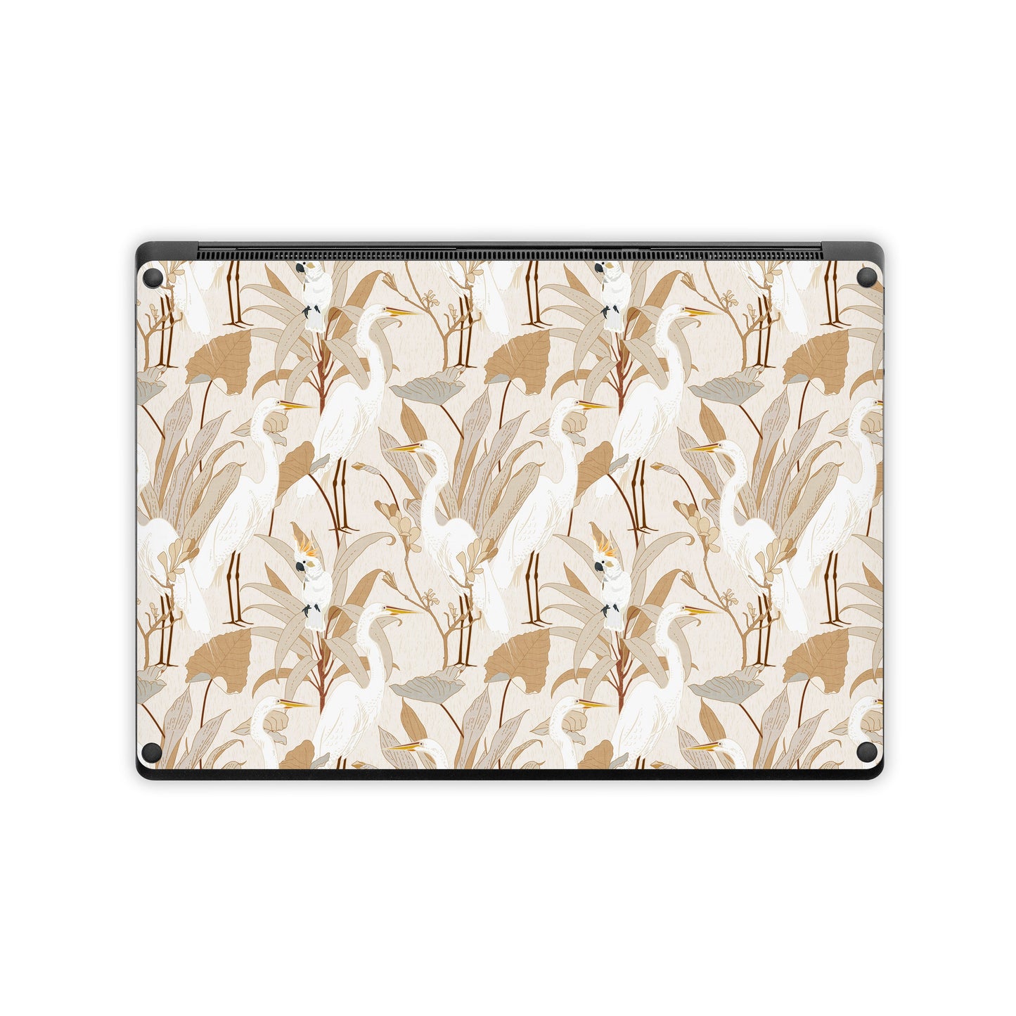 White Cranes Cockatoo - Microsoft Surface Laptop Skin