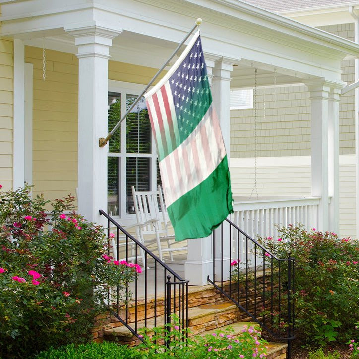 Nigerian American Hybrid Flag