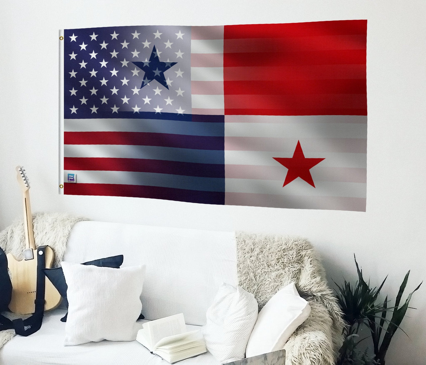 Panamanian American Hybrid Flag