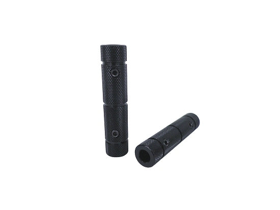 Black 3/8-Inch Aluminum Pedal Grips - Pair for Kart Stability