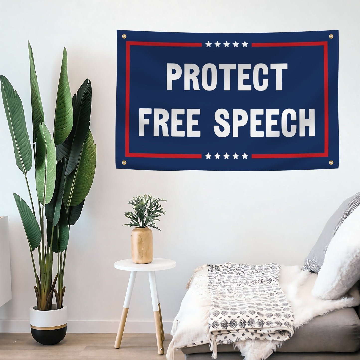 Protect Free Speech Political Flag