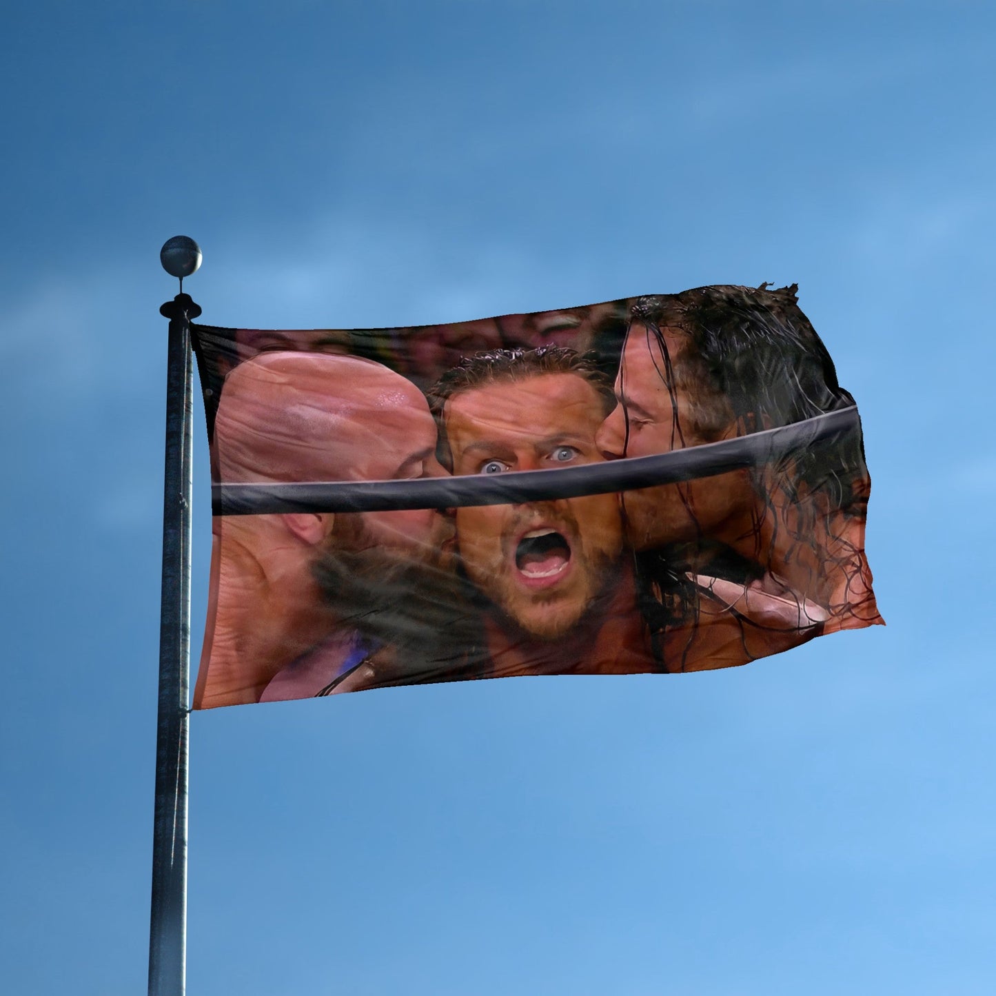 Ringside Surprise Kiss Meme Flag