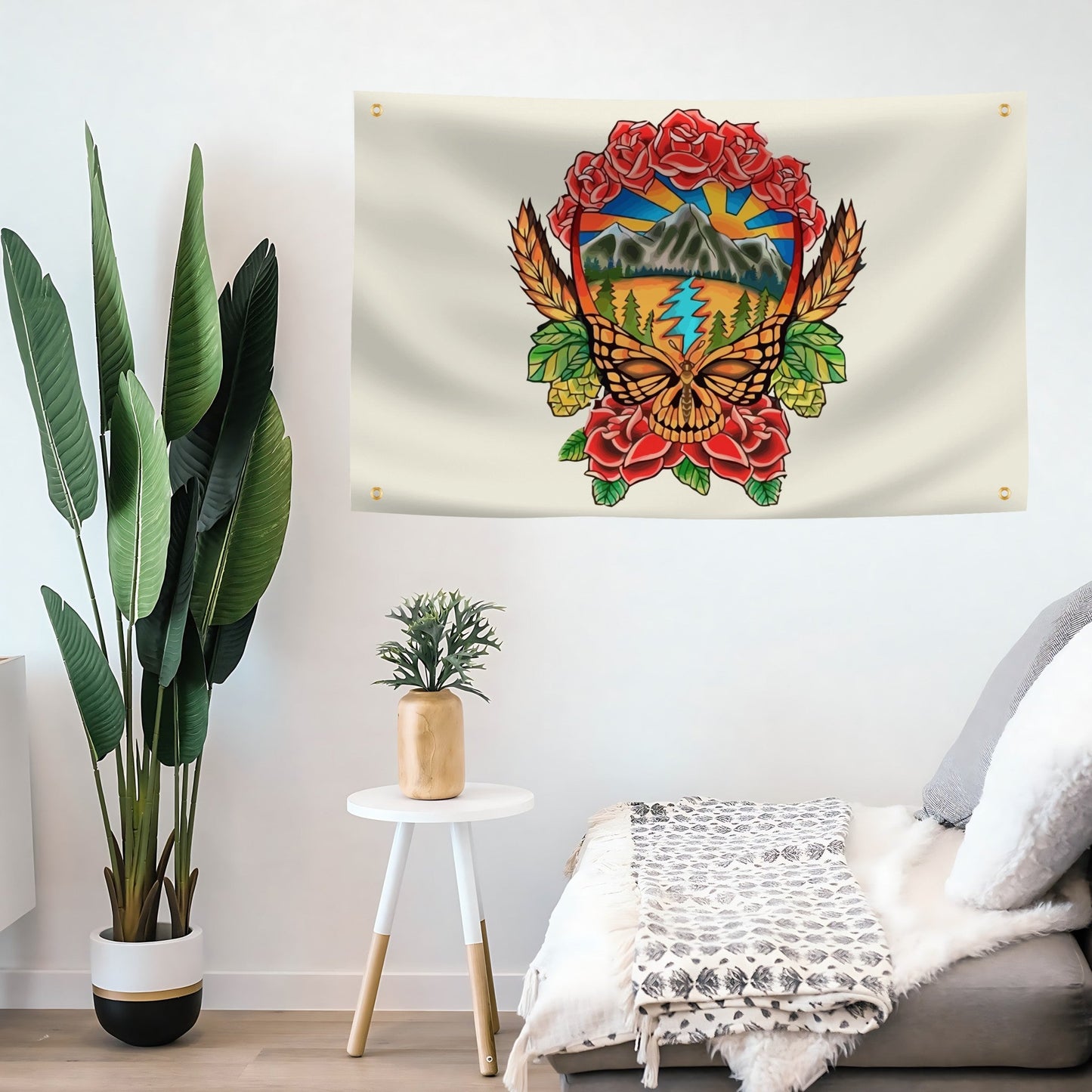 Scenic Grateful Dead Flag