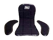 Kart Master KMSU Three-Piece Self-Adhesive Seat Upholstery Kit - Black - Sprint & Oval