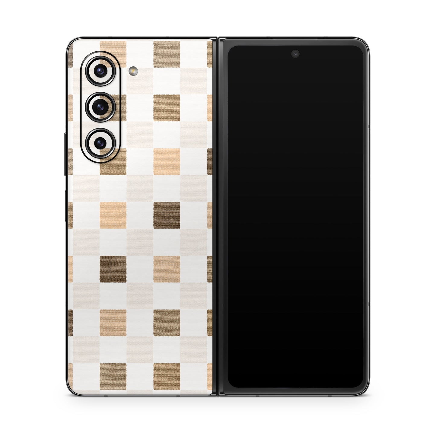 Neutral Checker - Samsung Galaxy Z Fold5 Skin