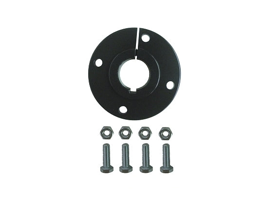 Black 1 1/4-Inch Billet Brake Hub Featuring Standard Bolt Kit
