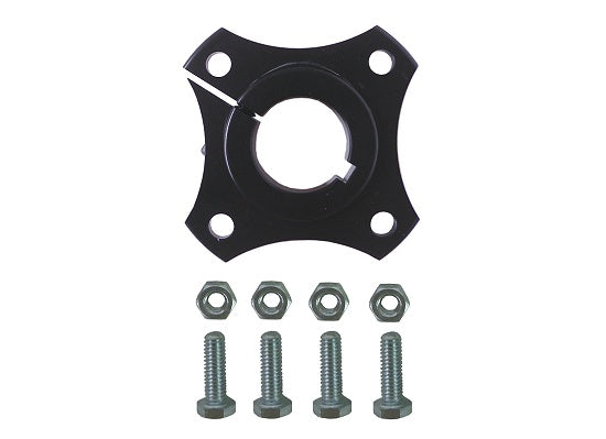 Black Lightweight 1 1/4-Inch Billet Brake Hub with Bolt Kit