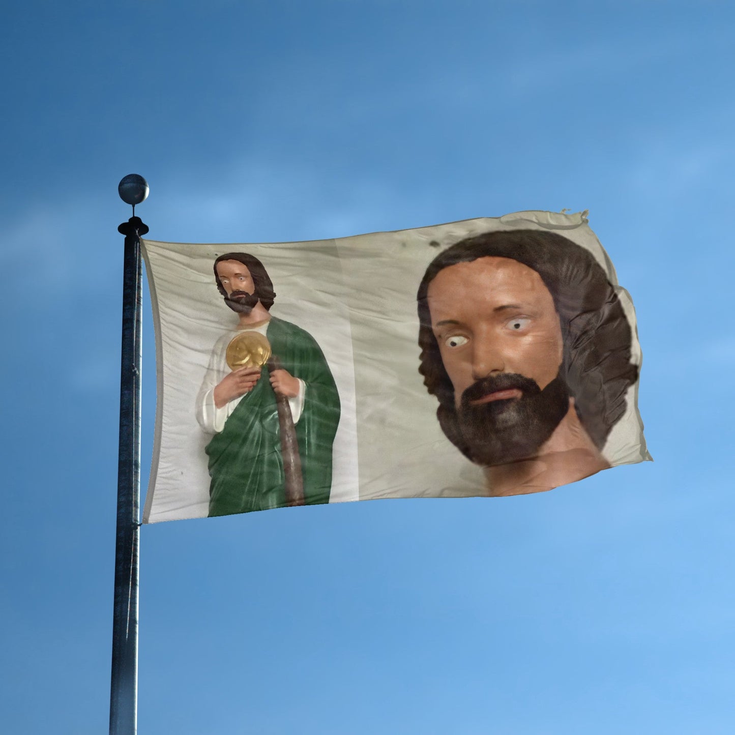 Surprised Saint Meme Flag