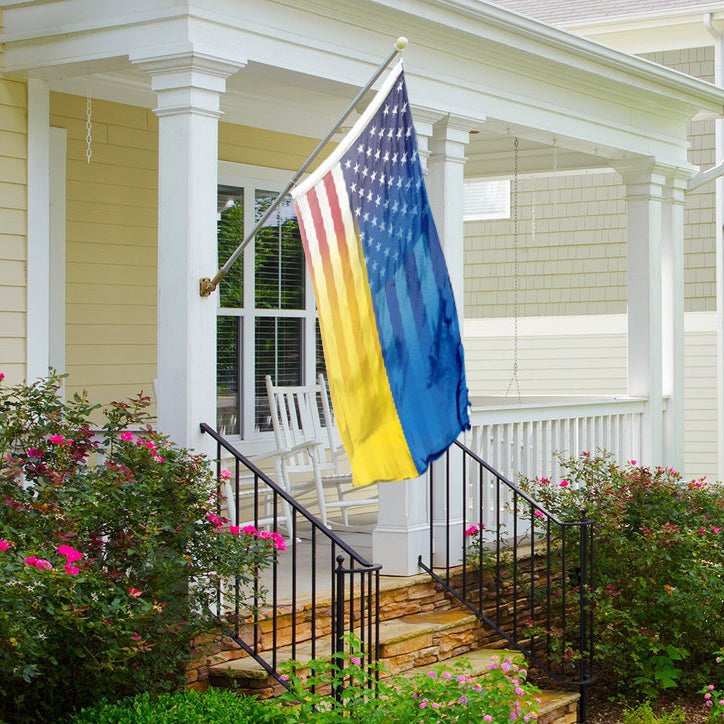 Ukrainian American Hybrid Flag