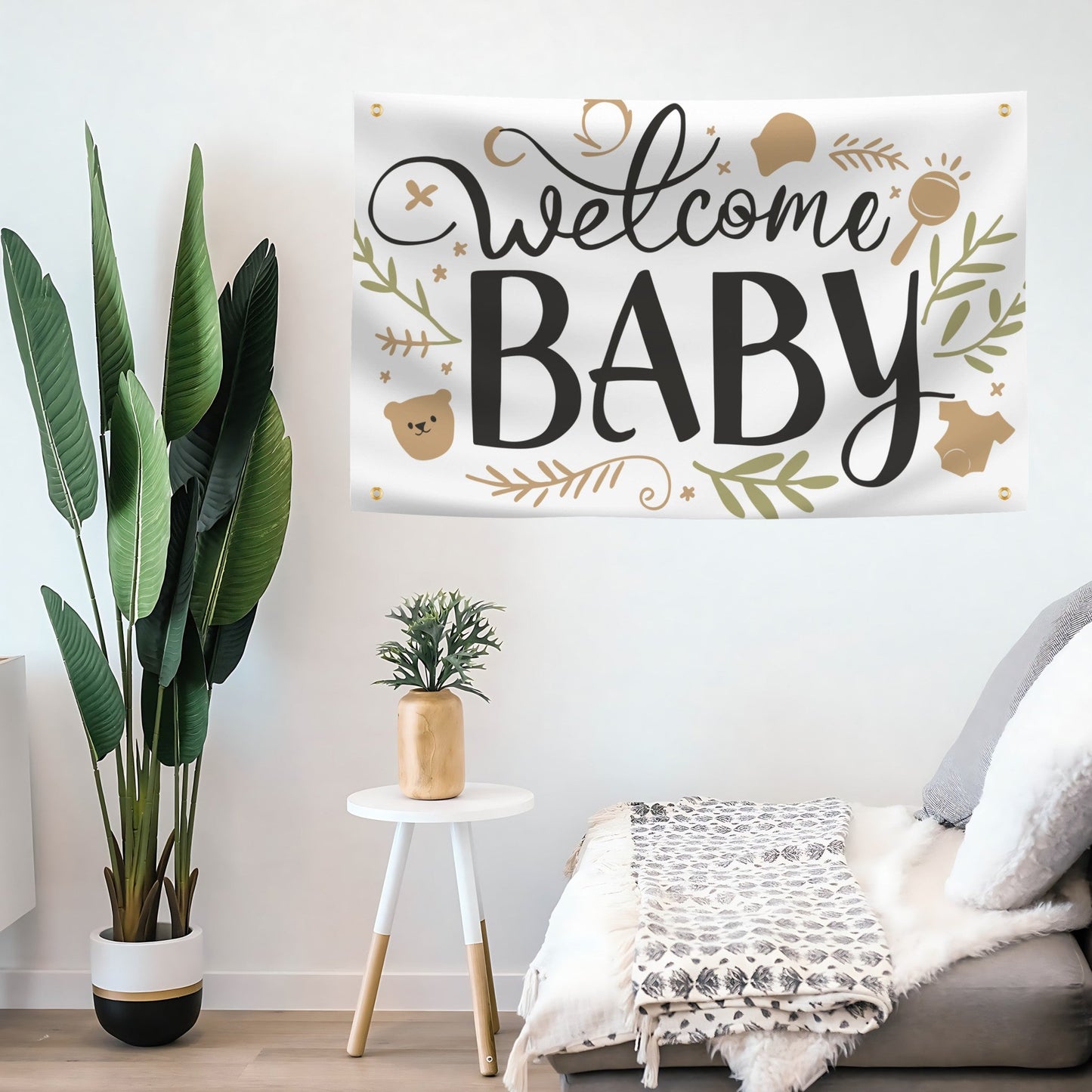 Welcome Baby Flag