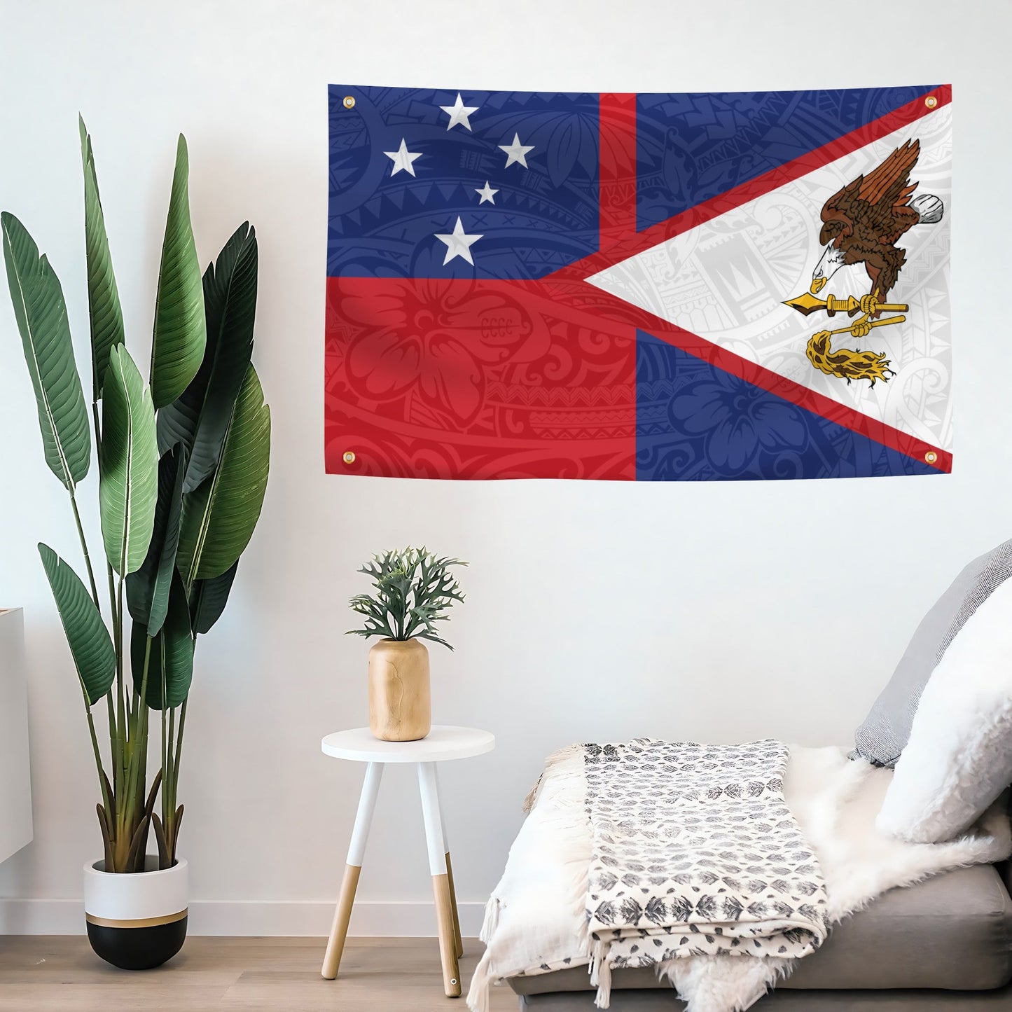 Western & American Samoa Hybrid Flag