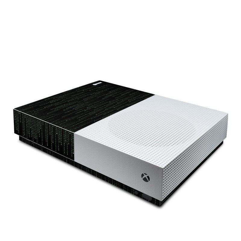 Matrix Style Code - Microsoft Xbox One S All Digital Edition Skin